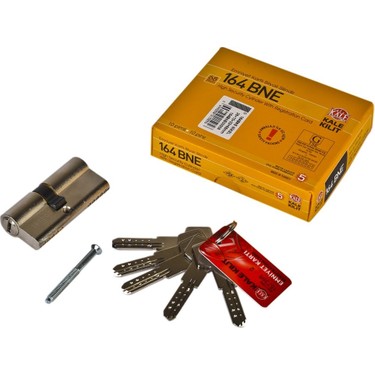 Kale Kilit 164 Bne Emniyet Kartlı 5 Anahtarlı Bilyalı Barel (68 Mm)